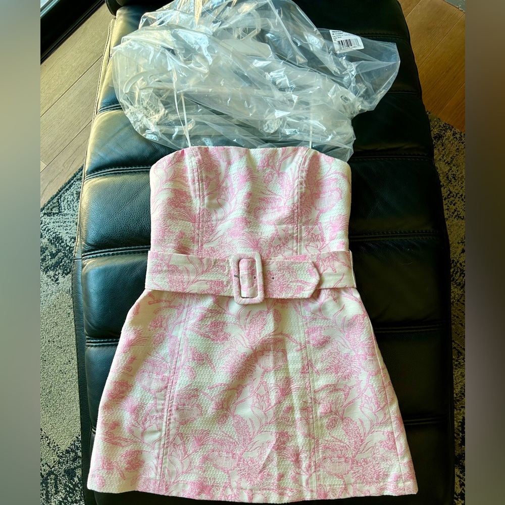 Amanda Uprichard Fae pink toile XS - Picture 3 of 5